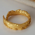 Bague Motif Mat Abstrait R179
