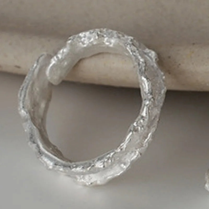Bague Motif Mat Abstrait R179