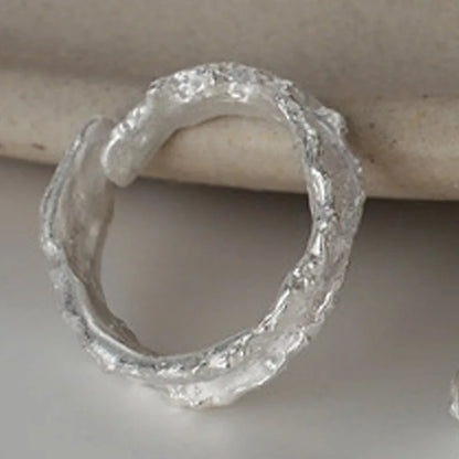Bague Motif Mat Abstrait R179
