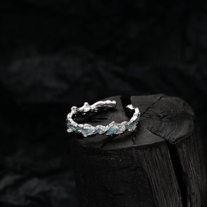 Bague irrégulière en émail originale R1177