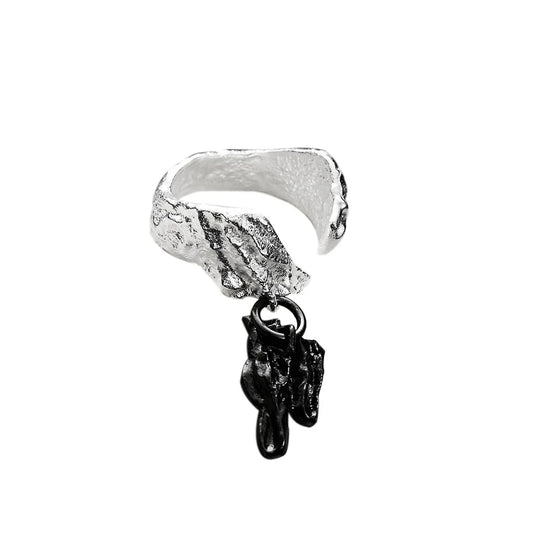 Bague irrégulière à breloque extraterrestre R1172