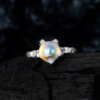 Bague Pierre de Lune Texturée R1267