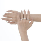 Bague étroite à texture extraterrestre R1247
