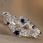 Bague CZ Texture Écorce R1279