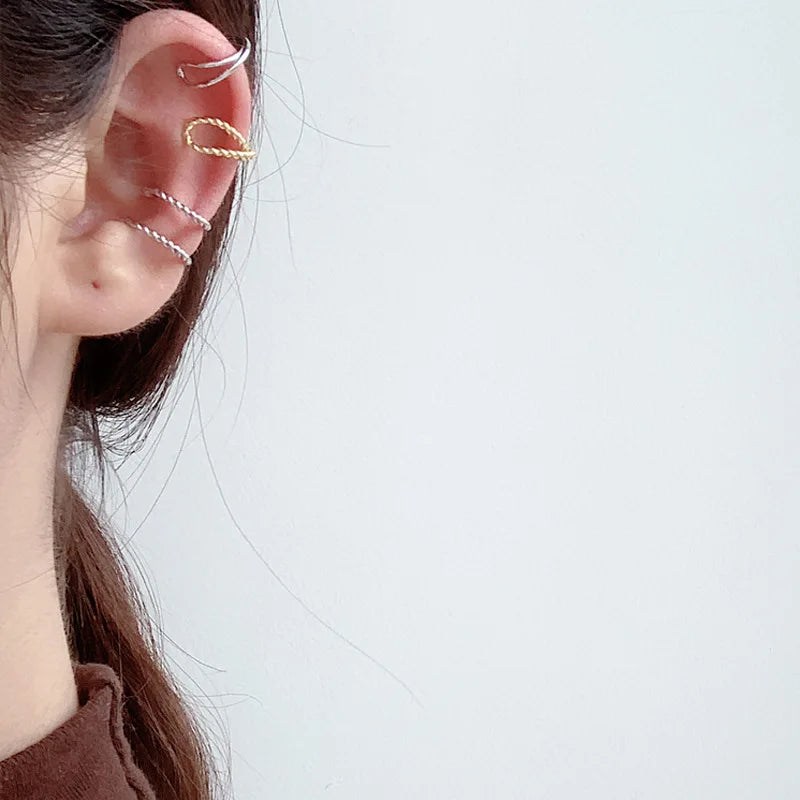 Clips d'oreille en fil perlé E1005, 1 pièce