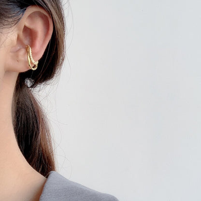 Boucles d'oreilles en fil épais pavé E1085 1 pièce