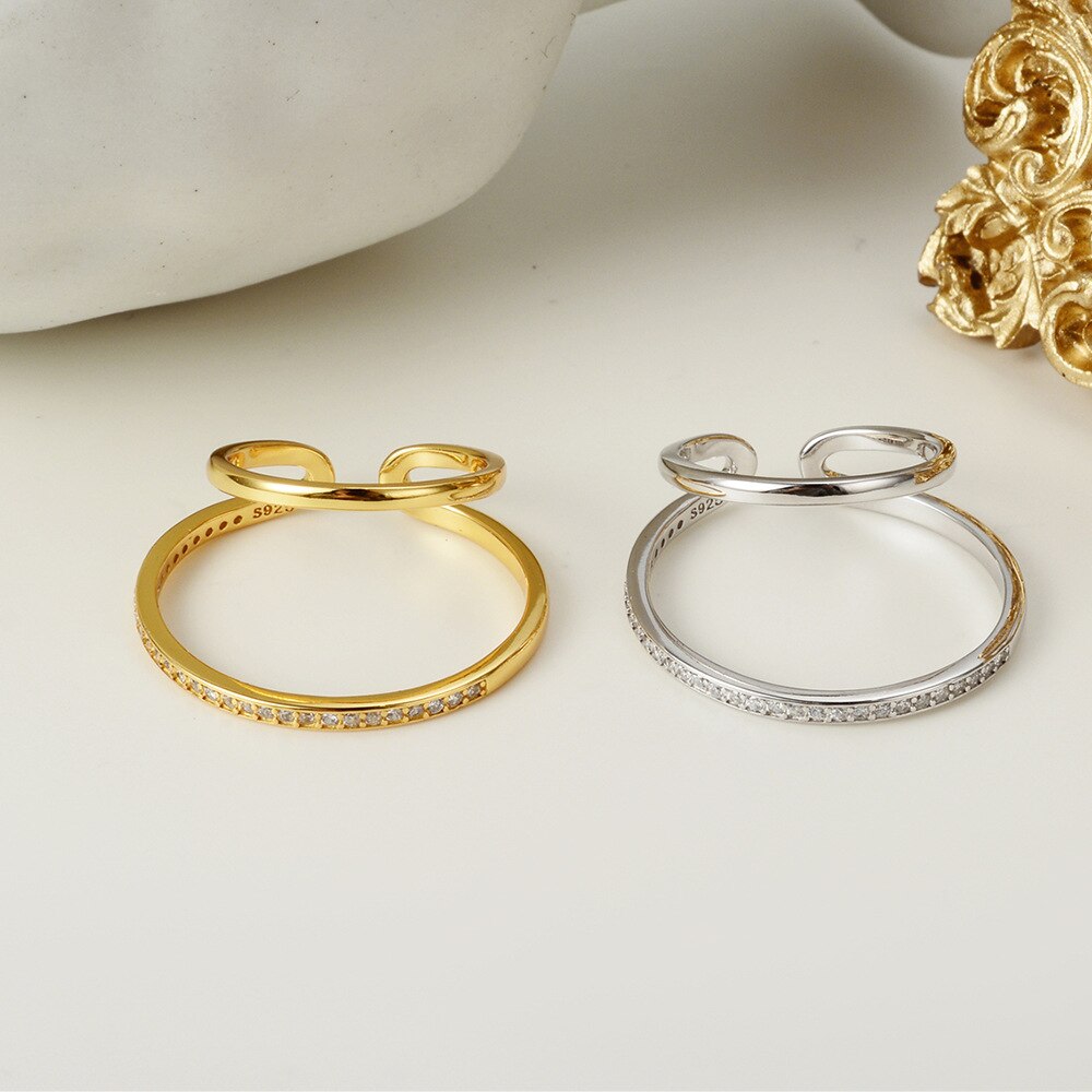 Boucles d'Oreilles Créoles Pavées Bague E1022 - 1 Pièce