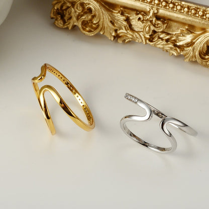 Boucles d'Oreilles Créoles Pavées Bague E1022 - 1 Pièce