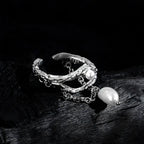 Bague d'Halloween en perles enchaînées R1220