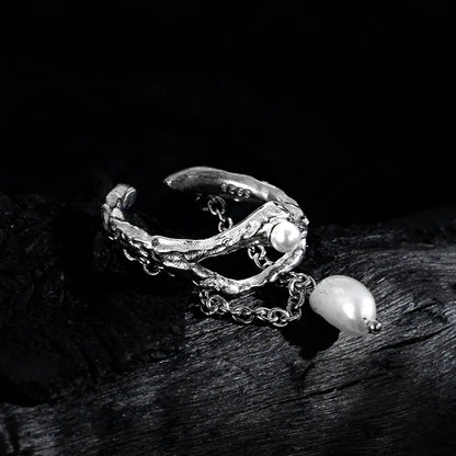 Bague d'Halloween en perles enchaînées R1220