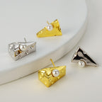 Boucles D'Oreilles Piercing Tranche De Fromage E1034