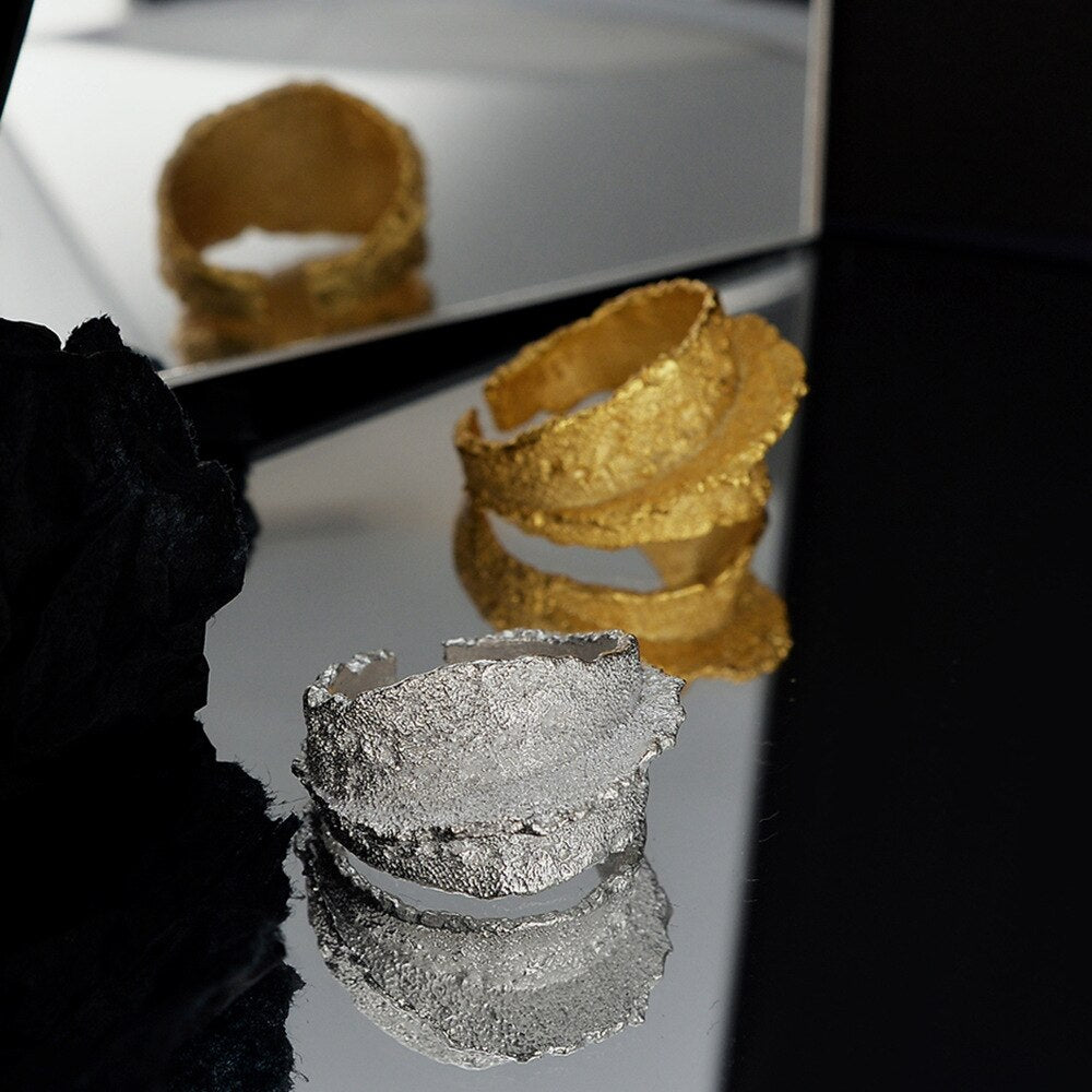 Grosse bague mate bio R1230