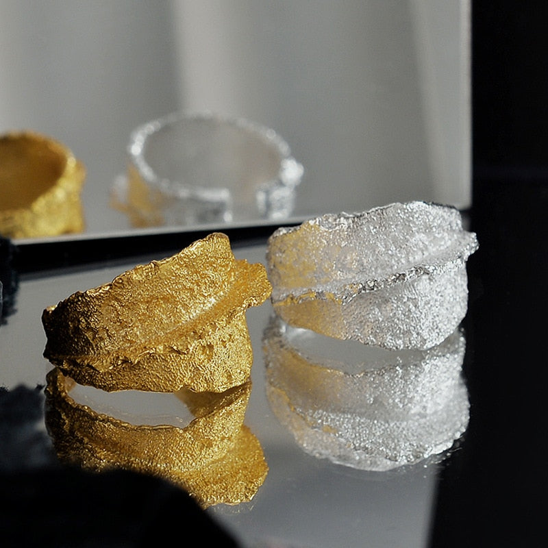 Grosse bague mate bio R1230