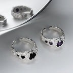 Grosse bague à texture extraterrestre R1232