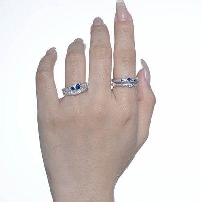 Grosse bague irrégulière en CZ R1218