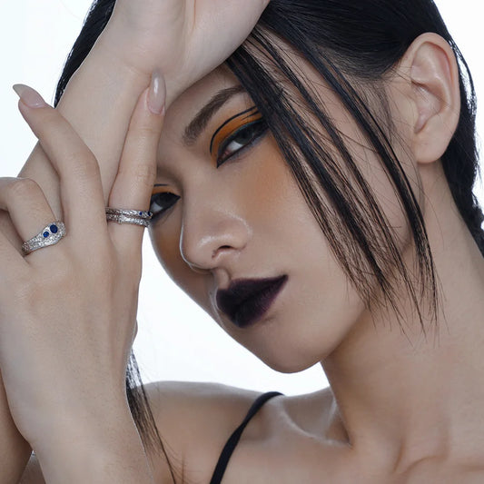 Grosse bague irrégulière en CZ R1218