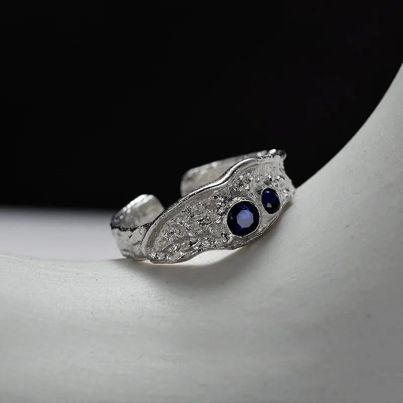 Grosse bague irrégulière en CZ R1218