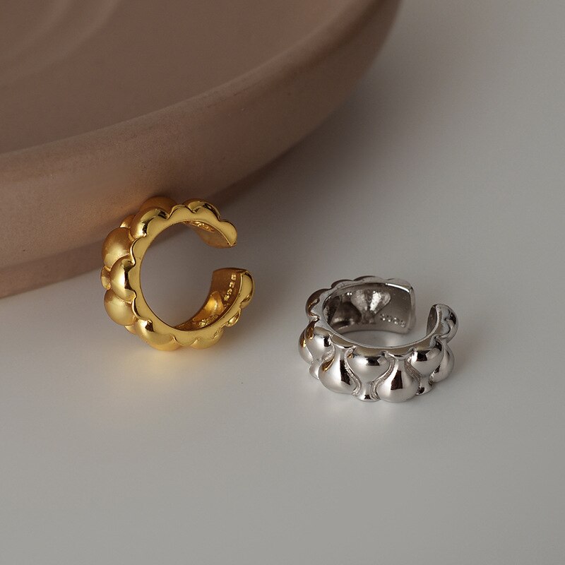 Boucles d'Oreilles Clip Chunky Bubbles E1081 1 Pièce