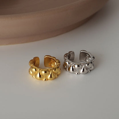 Boucles d'Oreilles Clip Chunky Bubbles E1081 1 Pièce