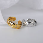 Boucles d'oreilles épaisses à motif croisé E1007 1 pièce