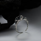 Bague en émail irrégulière de créateur R1175