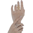 Anneau ouvert en filigrane R1125