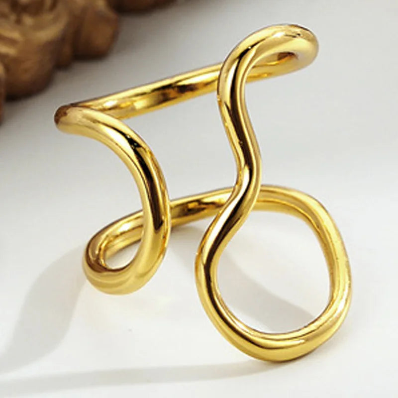 Anneau ouvert en filigrane R1125