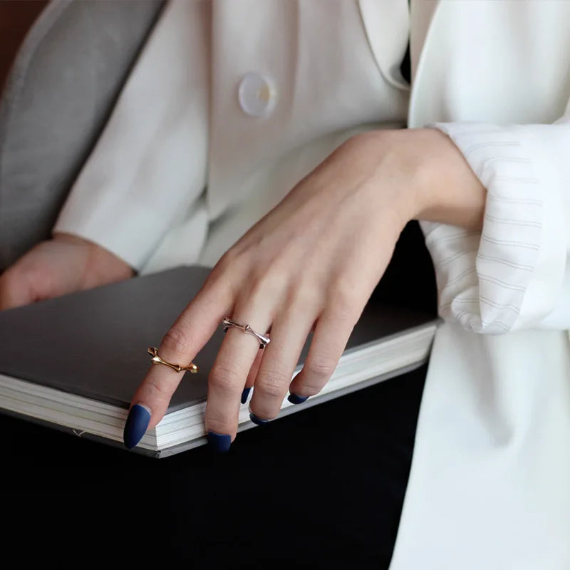 Bague ouverte étoile géométrique R1138