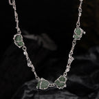 Collier à chaîne irrégulière en jade N1014
