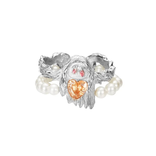 Bague de perles irrégulières Halloween R1167