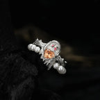 Bague de perles irrégulières Halloween R1167