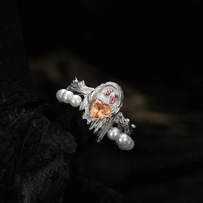 Bague de perles irrégulières Halloween R1167