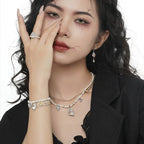 Bague de perles irrégulières Halloween R1167