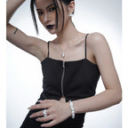 Anneau ouvert motif émietté R1070