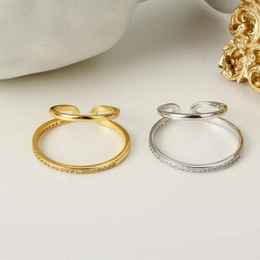 Anneau ouvert CZ Hoop R1075