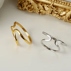 Anneau ouvert CZ Hoop R1075