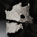 Bague large mate impressionniste R1073