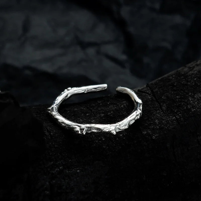 Bague à motif brut unique R1225
