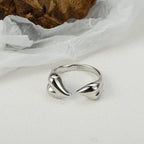 Bague abstraite Huggie irrégulière R1145