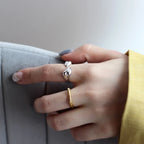 Bague abstraite Huggie irrégulière R1145