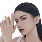 Bague texturée extraterrestre irrégulière R1272