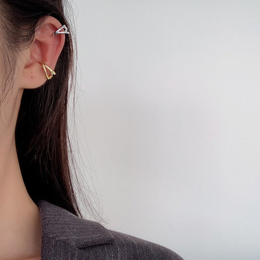 Bijou d'oreille asymétrique abstrait E1070 1 pièce