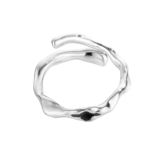 Bague à motif extraterrestre irrégulier R124