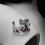 Bague Alien Zircons Violets R1236