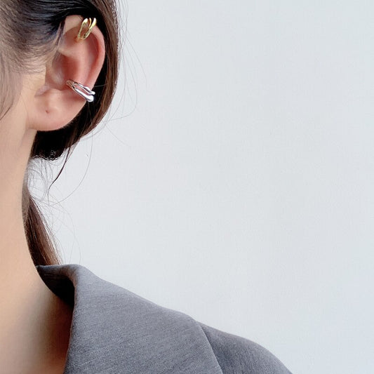 Poignets d'oreilles géométriques décalés E1090 1 pièce