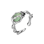 Bague de fête irrégulière en jade R1187