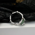 Bague de fête irrégulière en jade R1187
