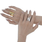 Large anneau ouvert avant-garde R1047