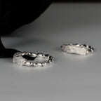 Bague perlée à barre longue R1002