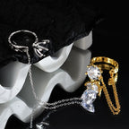 Bague longue chaîne CZ R1219